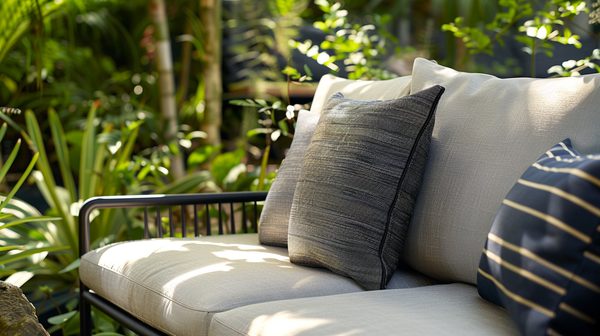 Coussin 50x50 : l'élégance confortable et résistante au jardin
